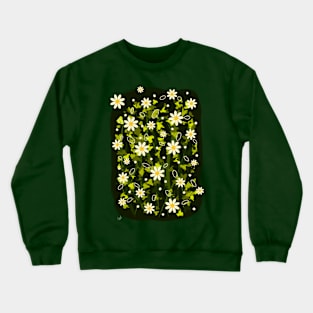 Daisy flower garden Crewneck Sweatshirt